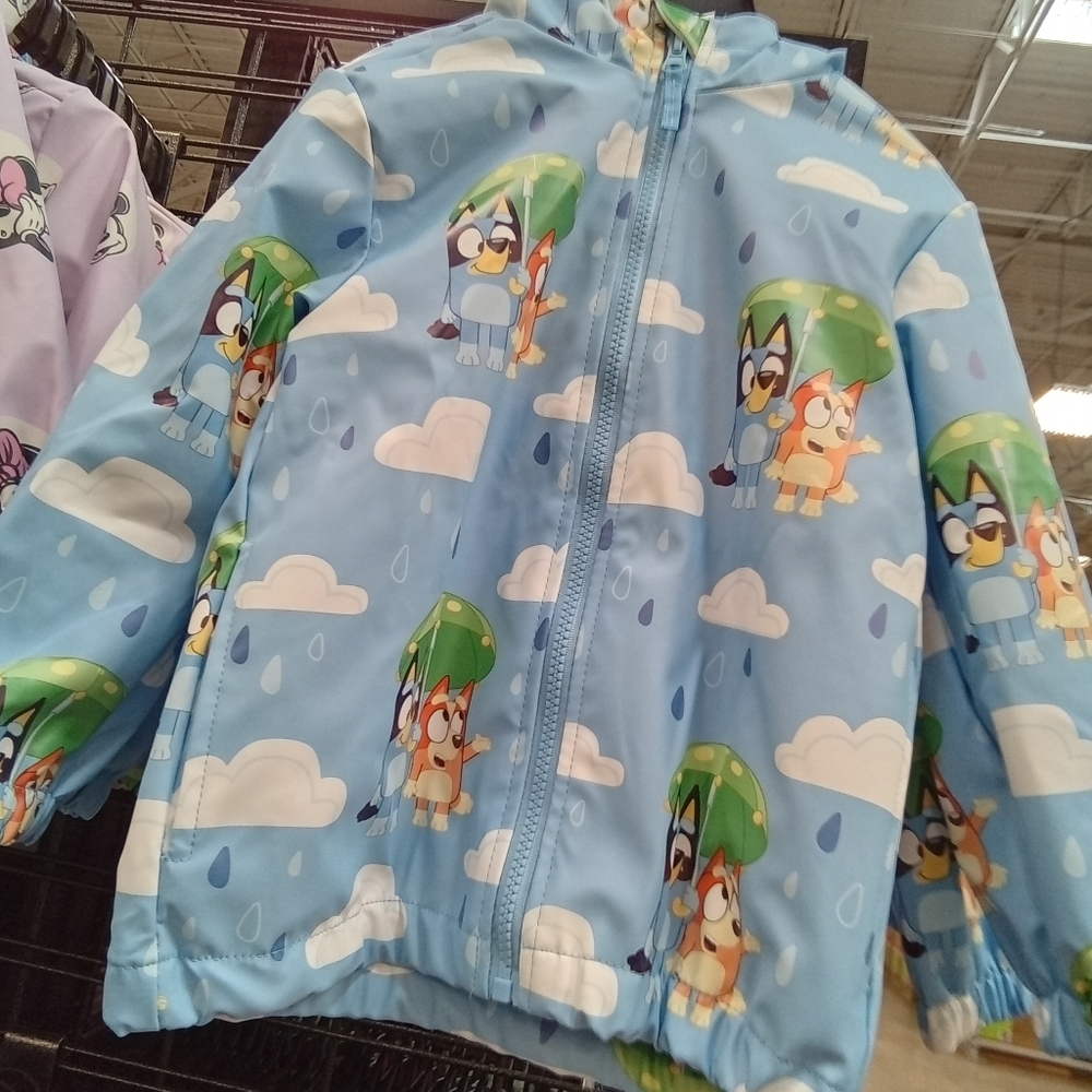 BLUEY AND BINGO CHARACTER RAIN JACKET